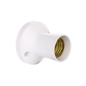 MIKA LAMP HOLDER E27 WHITE 220E