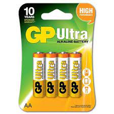 GP ULTRA ALKALINE AA 4PCS